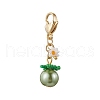 Tomato Glass Seed Beaded Pendant Decorations HJEW-MZ00264-01-2