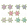 304 Stainless Steel Flower Stud Earrings EJEW-MZ00457-2