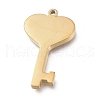304 Stainless Steel Pendants STAS-M275-01G-2