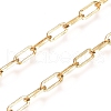 3.28 Feet Soldered Brass Paperclip Chains X-CHC-D025-04G-3