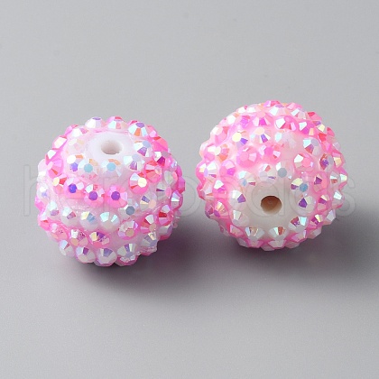 Resin Rhinestone Beads RESI-TAC0004-28B-1