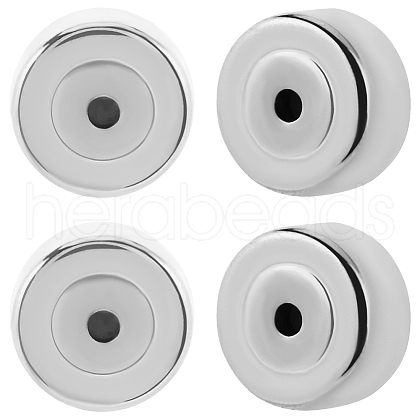 Beebeecraft 10Pcs 304 Stainless Steel Ear Nuts STAS-BBC0005-39P-1