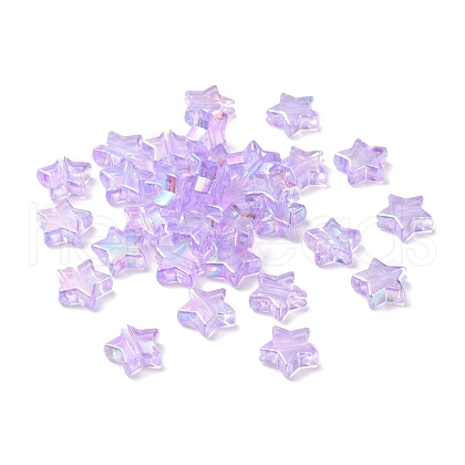 Eco-Friendly Transparent Acrylic Beads PL556-PW41-1