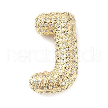 Rack Plating Brass Micro Pave Cubic Zirconia Pendants KK-Q790-01J-G-1