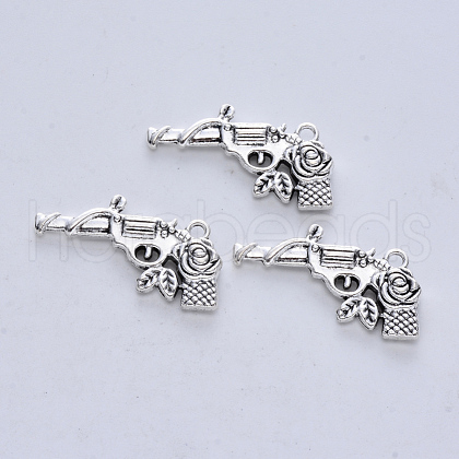 Tibetan Style Alloy Pendants TIBE-R316-120AS-RS-1