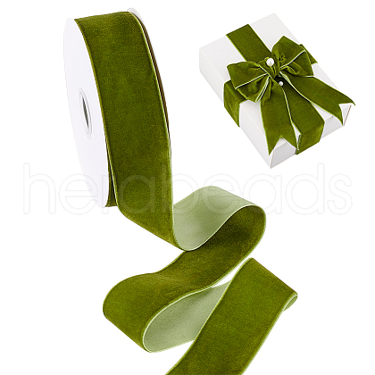 10 Yards Single Face Velvet Ribbons SRIB-WH0011-154-1