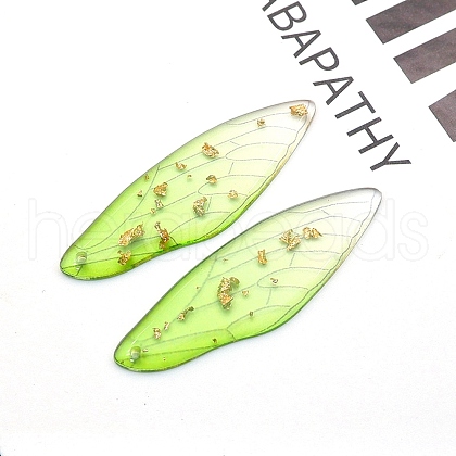Transparent Resin Big Pendants RESI-TAC0005-022A-14-1