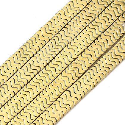 Electroplated Synthetic Non-magnetic Hematite Beads Strands G-A263-I01-01A-1