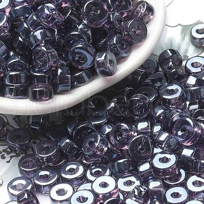 Transparent Colours Luster Glass Seed Beads SEED-E001-T3x6mm-A05-1