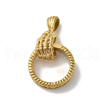 PVD Vacuum Plating 304 Stainless Steel Big Pendants STAS-B069-52G-1
