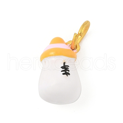 Alloy Enamel Pendants PALLOY-S050-03G-1