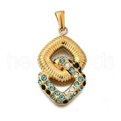 304 Stainless Steel Pendants STAS-Q360-07A-G-1