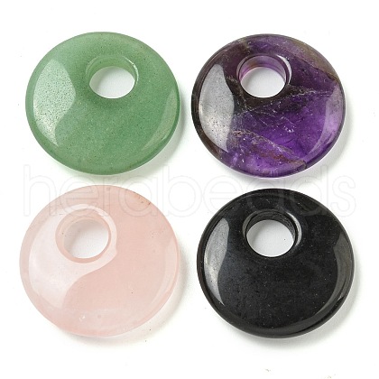 Natural Mixed Gemstone Pendants G-P547-01-1