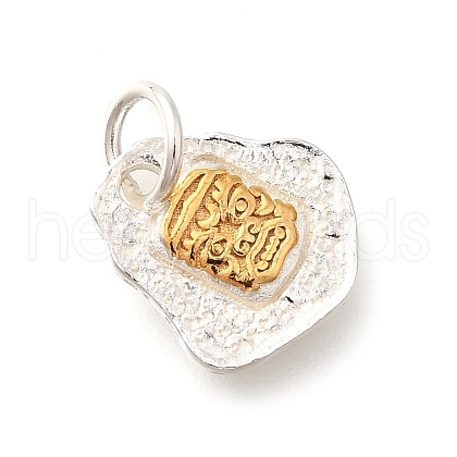 925 Sterling Silver Zakiram Charms STER-L066-02GS-1