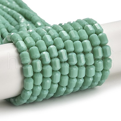 Opaque Glass Beads Strands GLAA-G112-04E-1