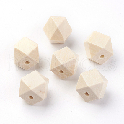 Unfinished Wood Beads WOOD-S037-107-15mm-1
