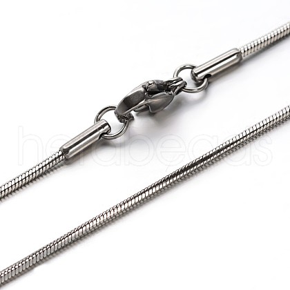 304 Stainless Steel Snake Chains Necklaces NJEW-O058-24P-1