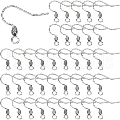 SUNNYCLUE 300Pcs 304 Stainless Steel Earring Hooks STAS-SC0008-26-1