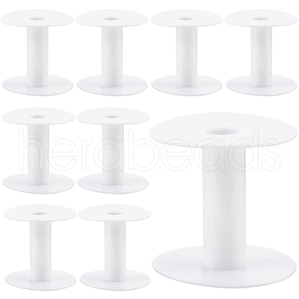 SUNNYCLUE 15Pcs Plastic Empty Spools for Wire TOOL-SC0001-56-1