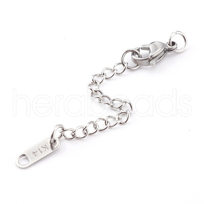 Tarnish Resistant 304 Stainless Steel Chain Extender FIND-JF00088-02-1