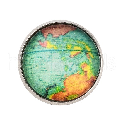 Round Glass Brooches JEWB-A022-02I-1