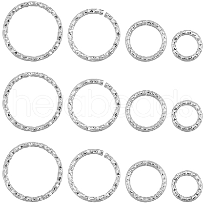 SUNNYCLUE 4 Styles Brass Jump Rings KK-SC0005-49P-1