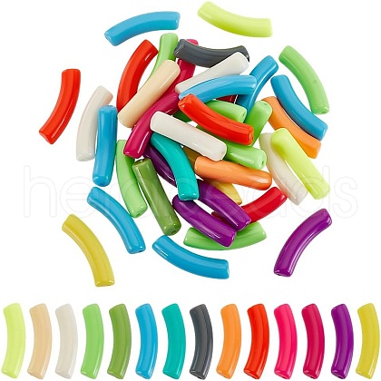 ARRICRAFT 60Pcs Opaque Acrylic Beads OACR-AR0001-29-1