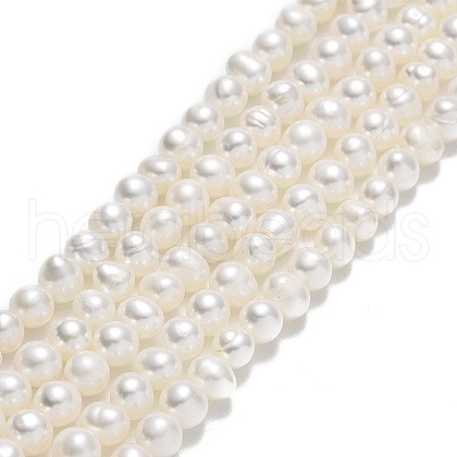 Natural Cultured Freshwater Pearl Beads Strands PEAR-F018-13F-01-1