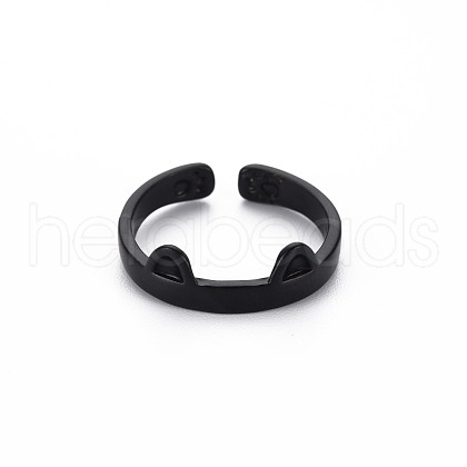 Men's Alloy Cuff Finger Rings RJEW-N029-054-1