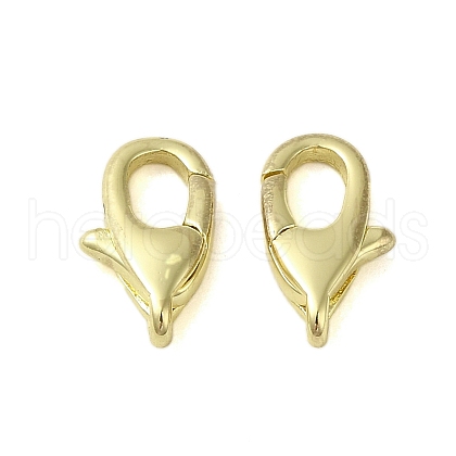 Brass Lobster Claw Clasps KK-B089-20A-G-1