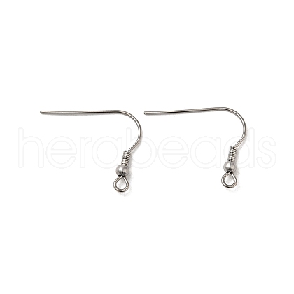 304 Stainless Steel Earring Hooks STAS-D448-037P-1