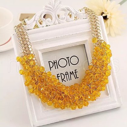 Alloy Bib Neckalces for Women FS-WG98D6E-05-1