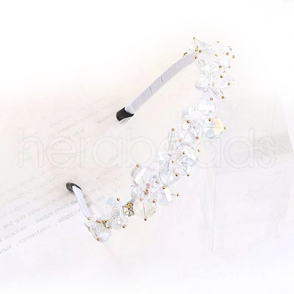 Shiny Elegant Glass Hair Bands PW-WG75179-12-1