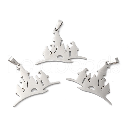 Non-Tarnish 304 Stainless Steel Pendants STAS-R122-13P-1