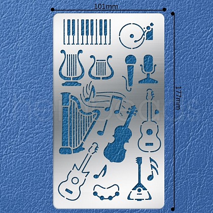 304 Stainless Steel Cutting Dies Stencils DIY-WH0242-082-1