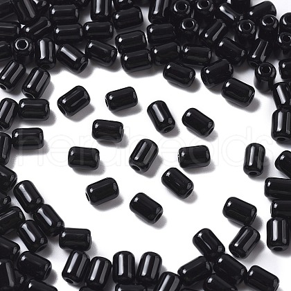 Opaque Imitation Jade Glass Beads GLAA-Z012-02D-1