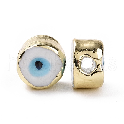 Handmade Evil Eye Lampwork Beads LAMP-P057-05G-06-1