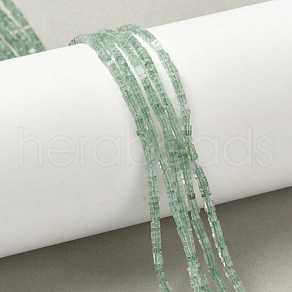 Natural Green Strawberry Quartz Beads Strands G-G271-G04-1x1.5mm-1
