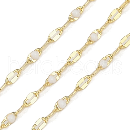 Rack Plating Brass Dapped Chains AJEW-Q153-02G-17-1