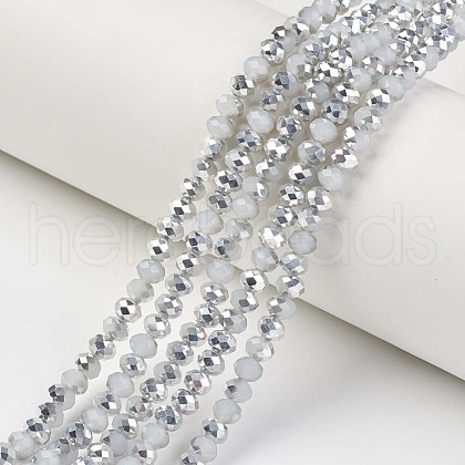 Electroplate Glass Beads Strands EGLA-A034-J8mm-M03-1