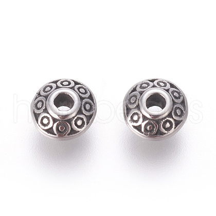 304 Stainless Steel Spacer Beads X-STAS-E452-36A-AS-1