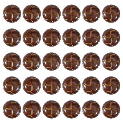 CHGCRAFT 30Pcs Resin Shank Buttons BUTT-CA0001-21-1