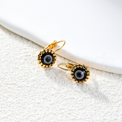 Fashionable Classic Evil Eye Hoop Earrings for Women GD9108-1