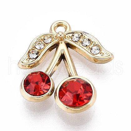 Alloy Rhinestone Pendants PALLOY-T090-58KCG-1