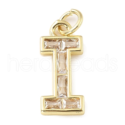 Brass Micro Pave Cubic Zirconia Pendants KK-V014-01G-09-1