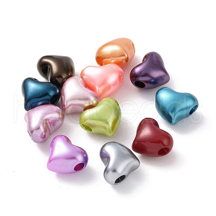 ABS Plastic Imitation Pearl European Beads KY-F019-01-1