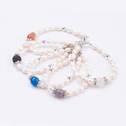 Freshwater Pearl Bracelets BJEW-JB03319-1