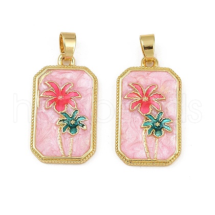 Brass Enamel Pendants KK-L190-012G-03-1