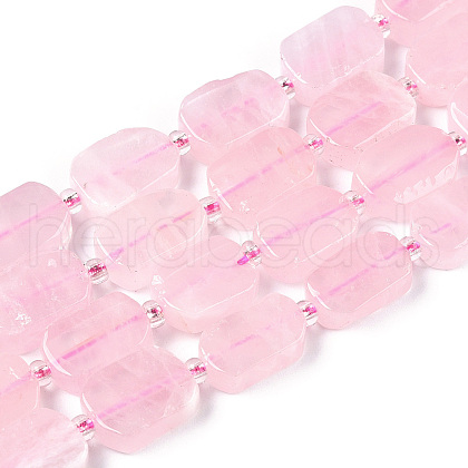 Natural Madagascar Rose Quartz Beads Strands G-T138-12-1