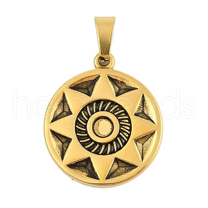 Ion Plating(IP) 304 Stainless Steel Pendant Rhinestone Setting STAS-D112-11AG-1